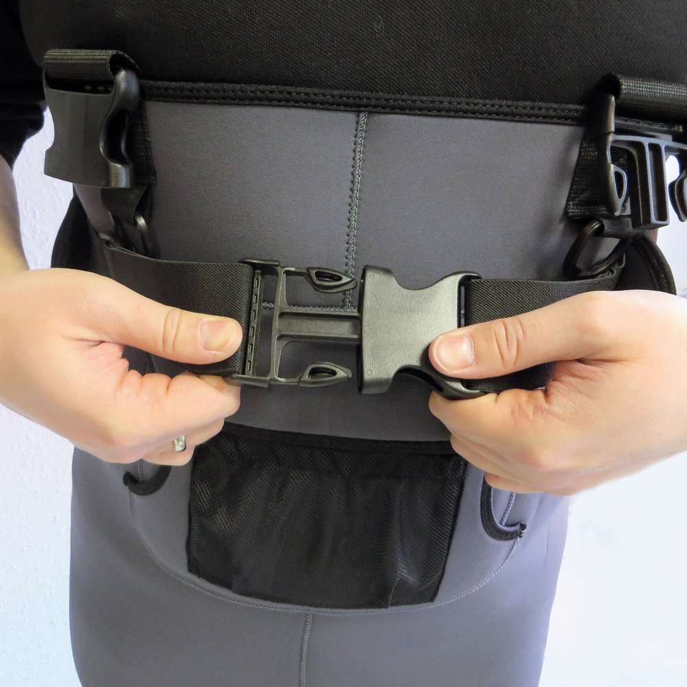 Neopren Wathose mit Profilsohle