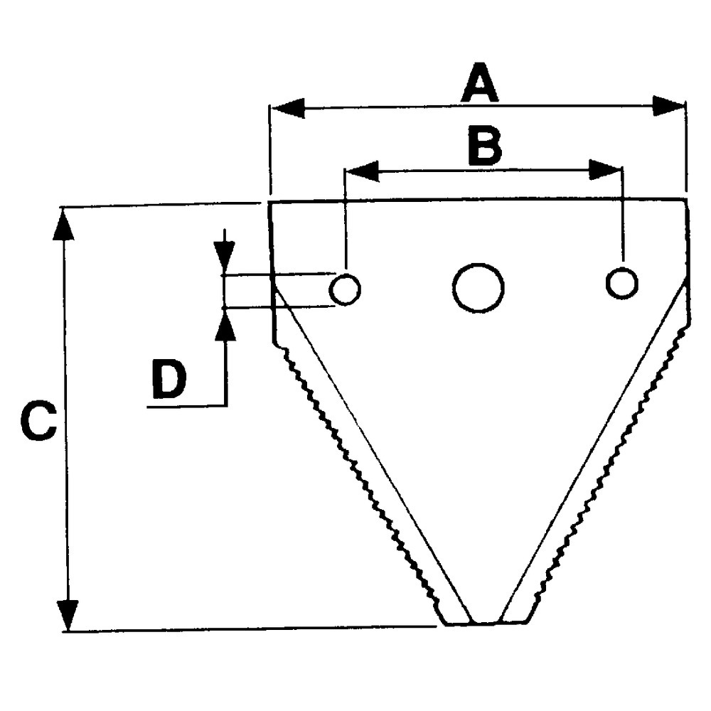 Mähmesserklinge D2002R/76 anstelle BCS, Reform 563.590150