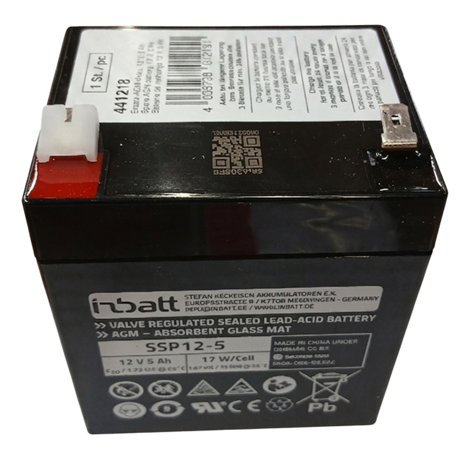 AGM-Akku 12V / 5Ah