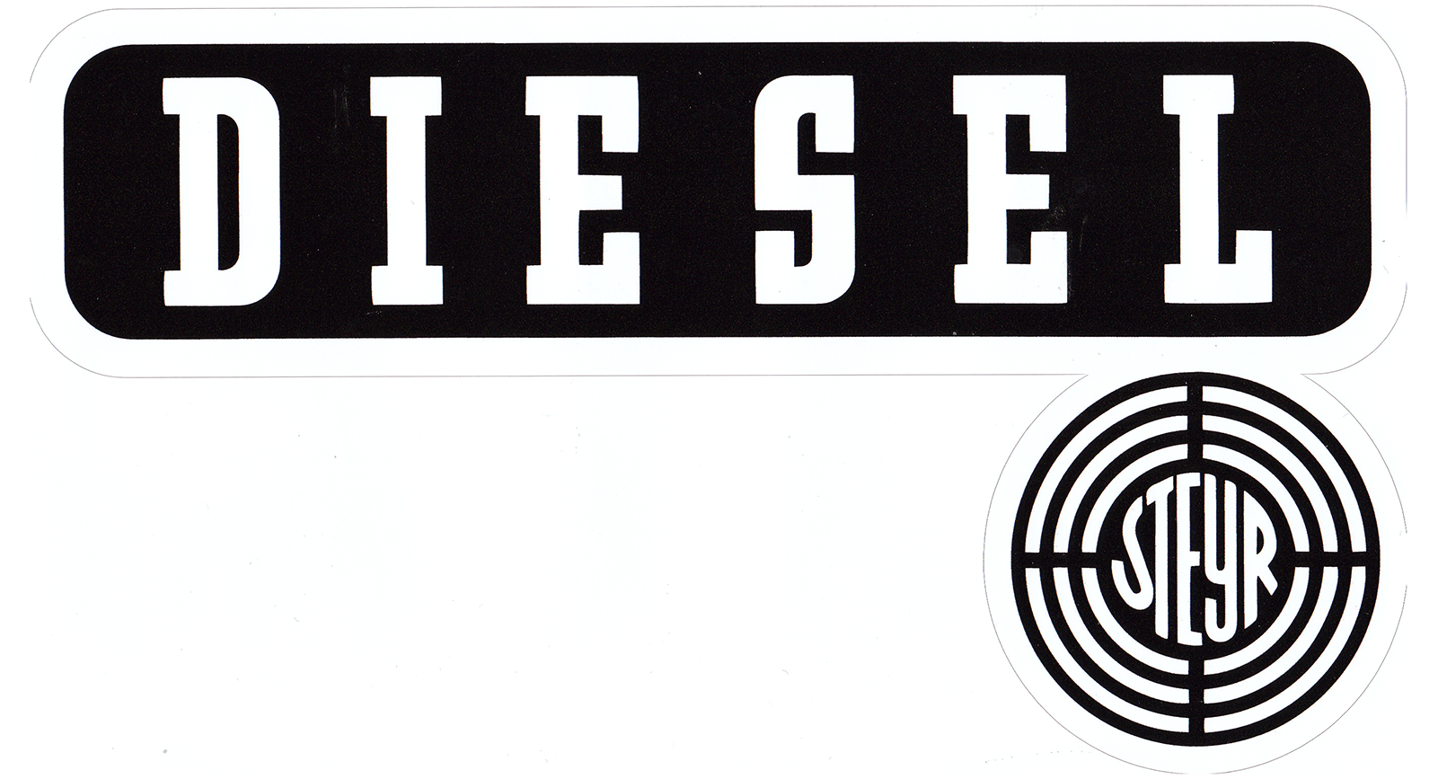 Aufkleber Steyr Diesel rechts