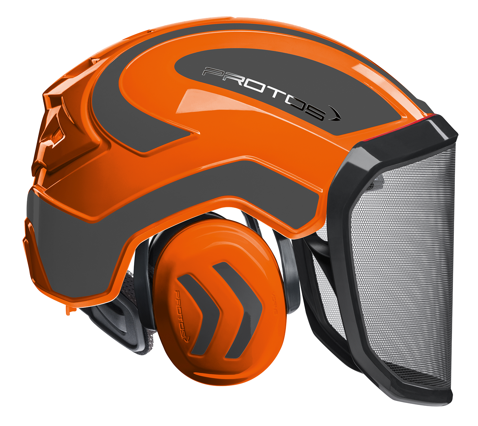 Forsthelm Profi Protos Integral orange/grau