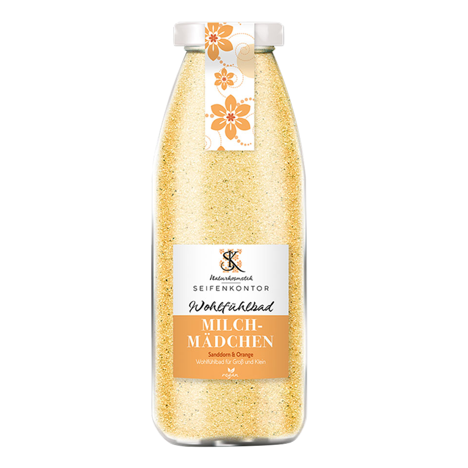 Milchmädchen Wohlfühlbad 200 g mit Sanddorn und Orange