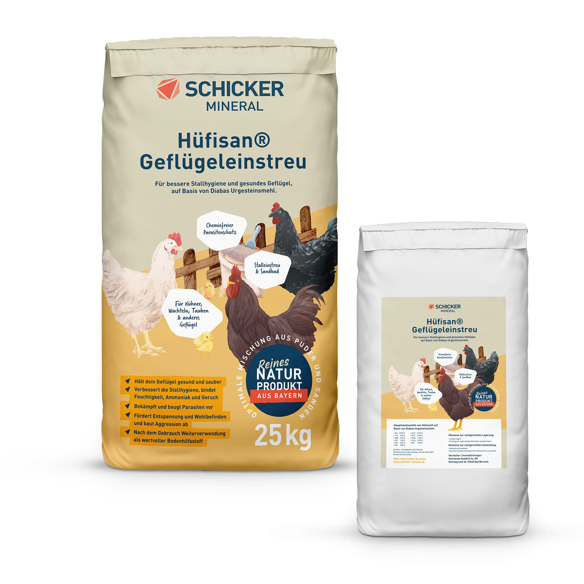 Hüfisan® Geflügeleinstreu - 25 kg Sack