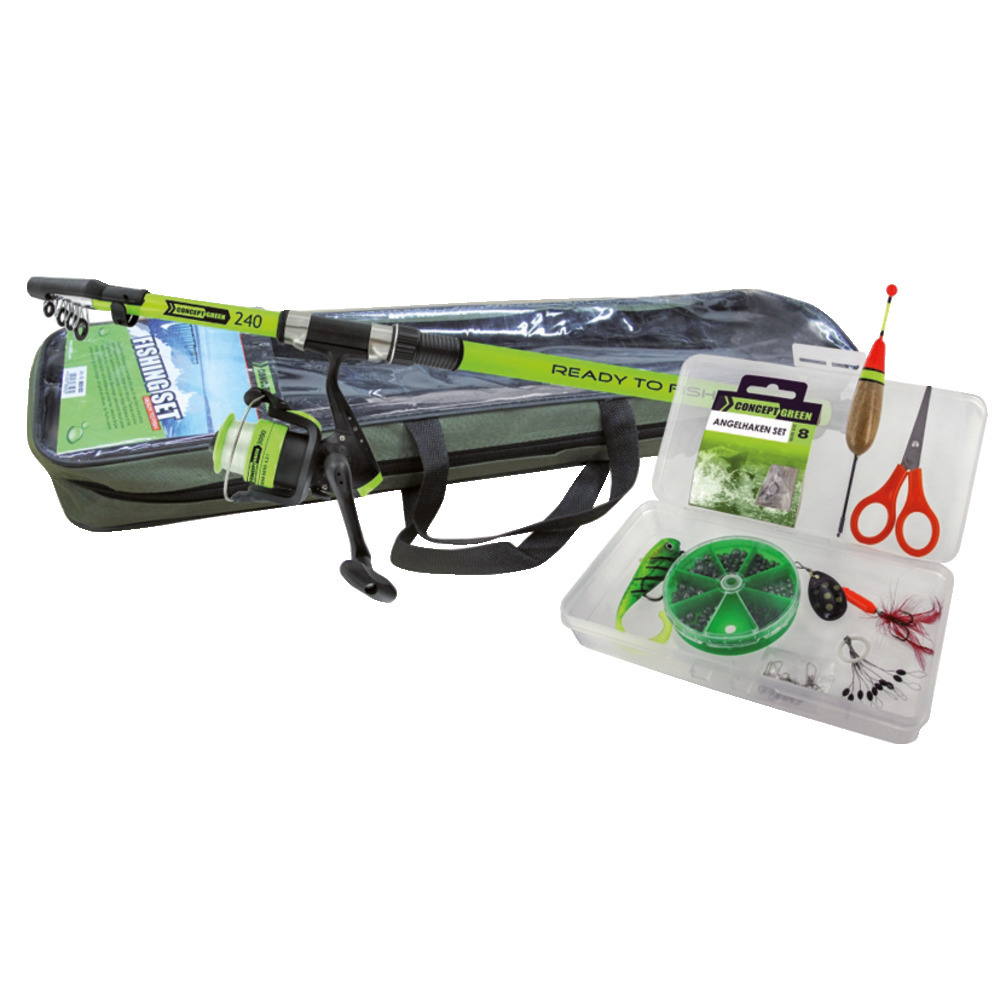 Tele Ruten Combo Green Concept Ready to fish – Ruten-Set inklusive Rutentasche