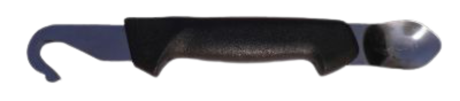 Schlachtmesser mit Ausputzlöffel, rostfrei