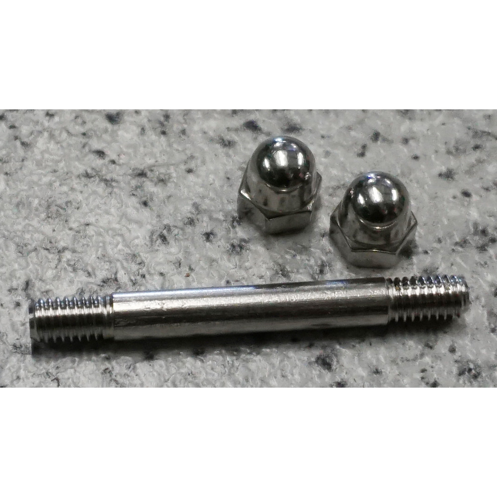 Achse mit Hutmuttern