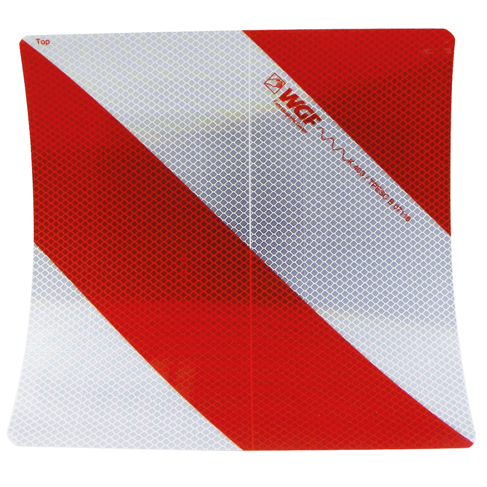 Warnfolie 282x282mm links