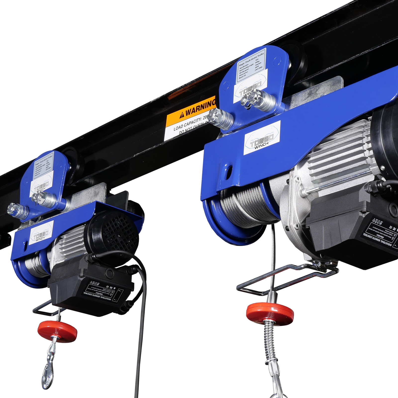 Elektro-Seilwinde 150/300 Kg mit Fahrwerk und Funk
