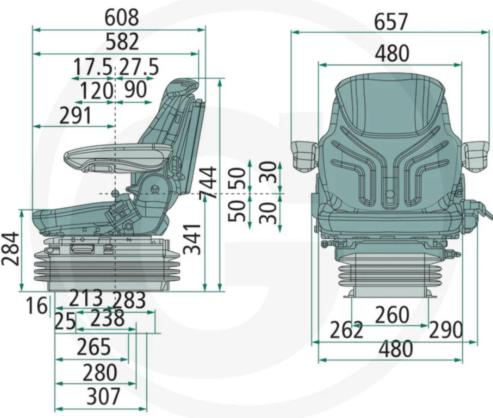 Fahrzeugsitz MSG 95A/721, Maximo L, 12 V