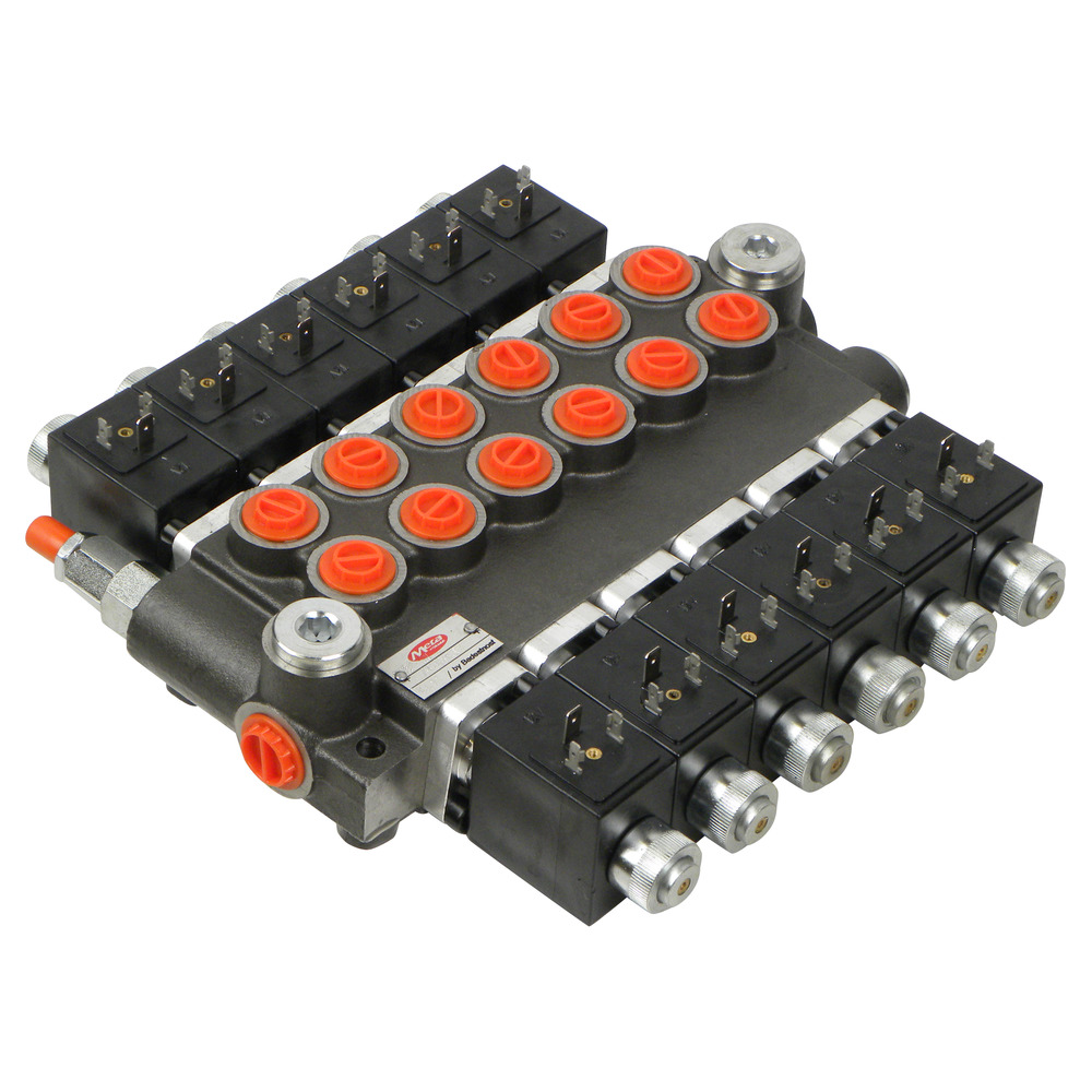 Steuerventil 50/6 doppeltwirkend 12V elektromagnetische Betätigung