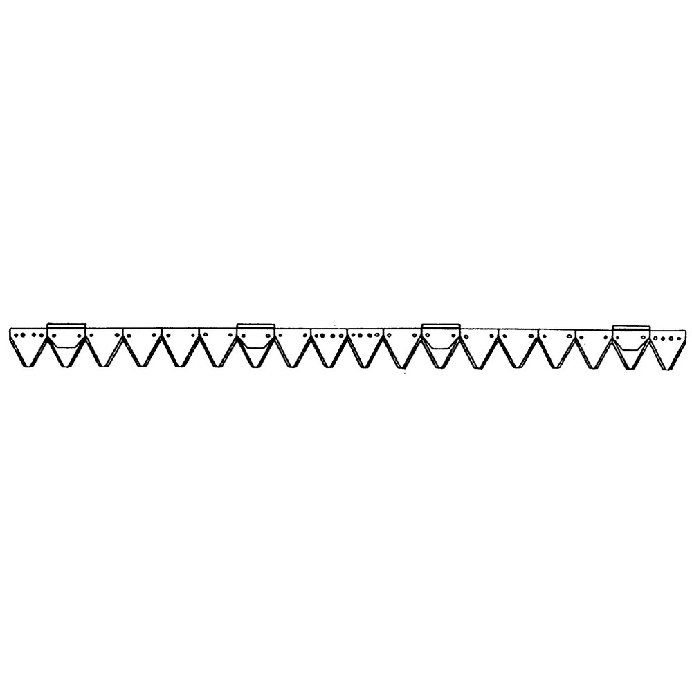 Mähmesser 140cm, 18 Klingen DIN 80, anstelle von Agria 63-02-72