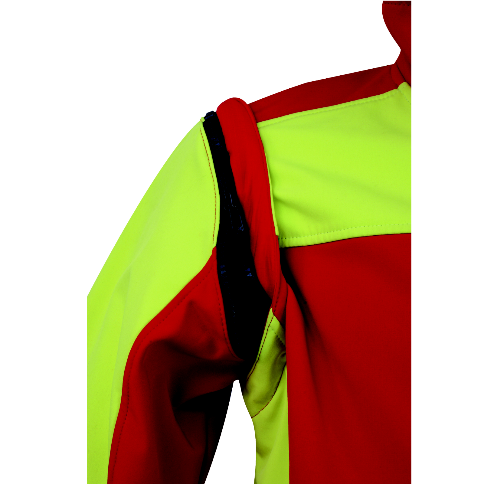 Forstjacke PLATIN rot-gelb