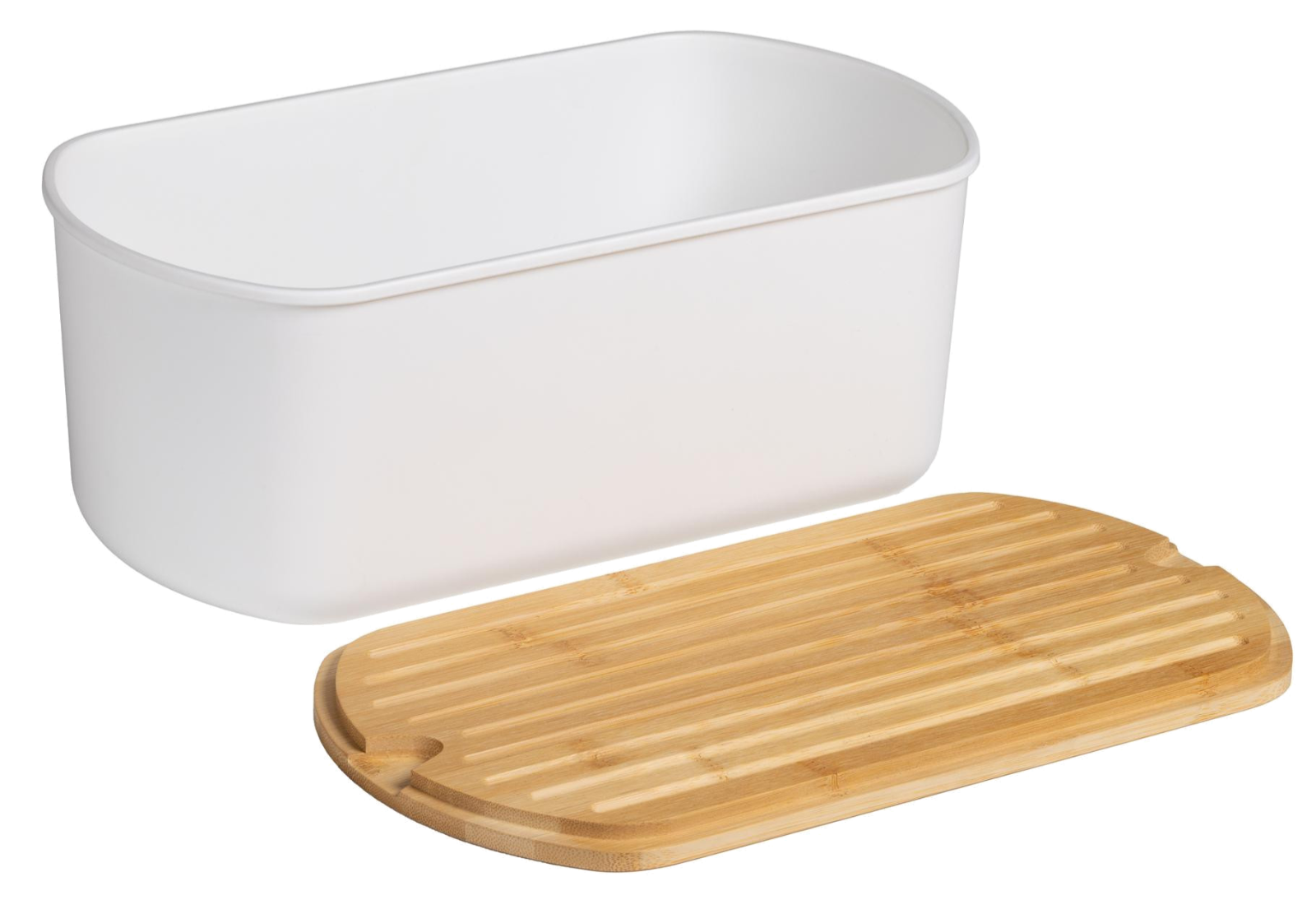 Brotkasten mit Bambusdeckel 34x18x13,5 cm