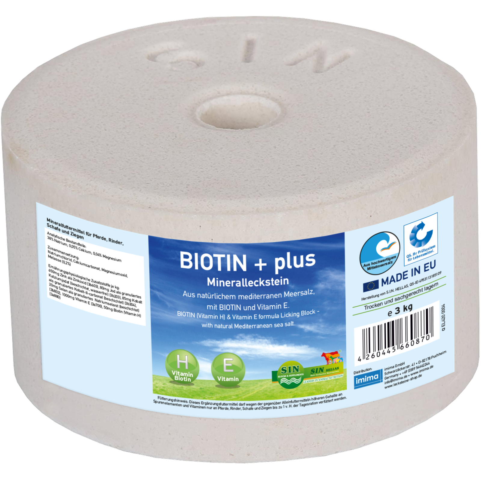 Leckstein Biotin+ 3 kg