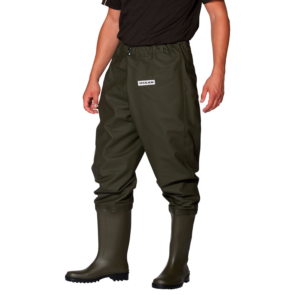 OCEAN Hüft Wathose olive, 90% PVC