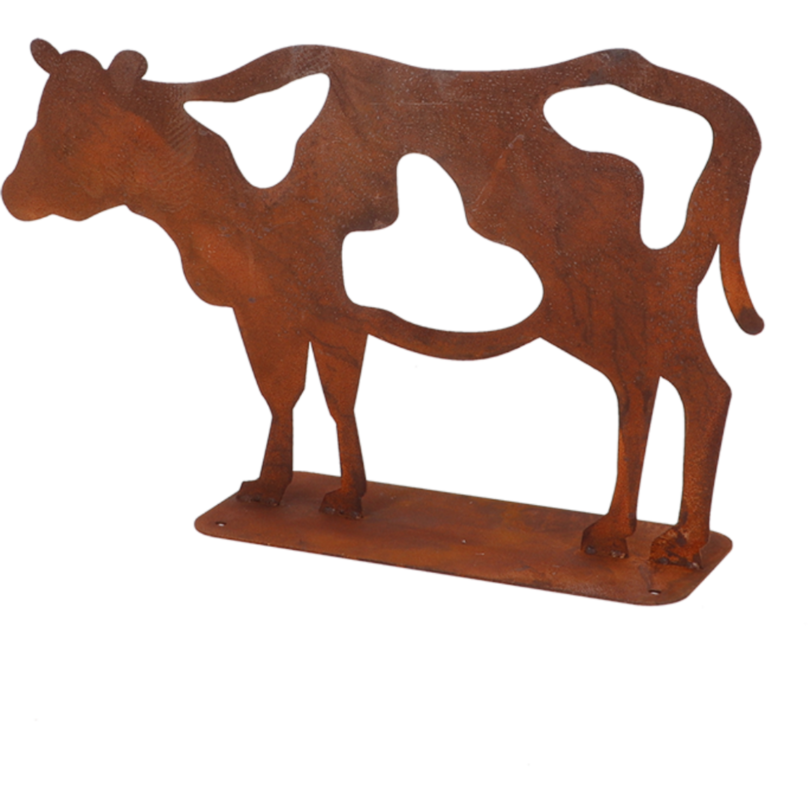 Dekofigur Kuh aus Rost