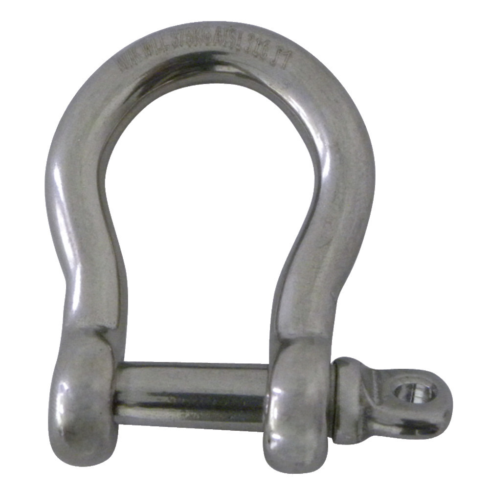 Edelstahlschäkel geschweift