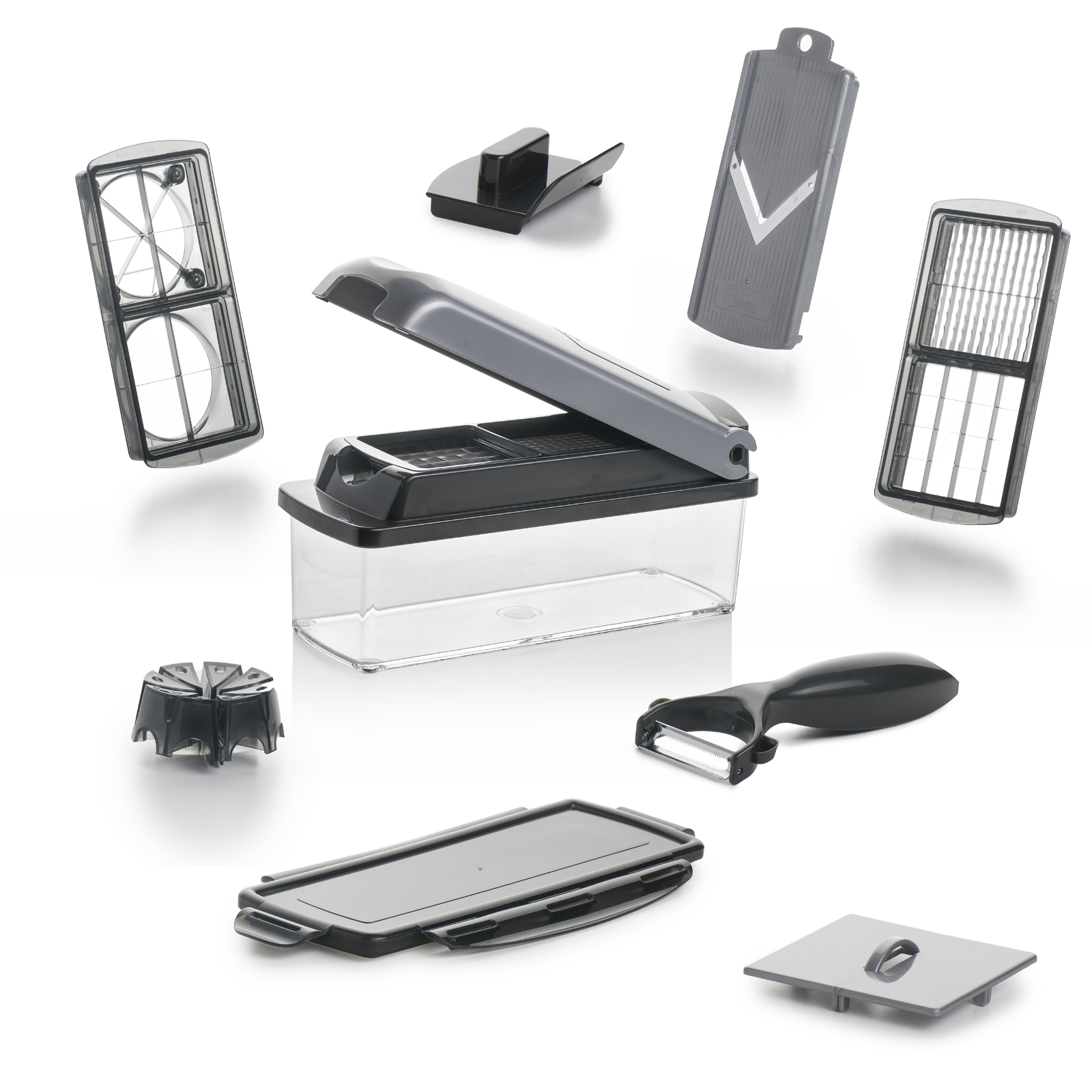 Genius Nicer Dicer Plus 12tlg. grau