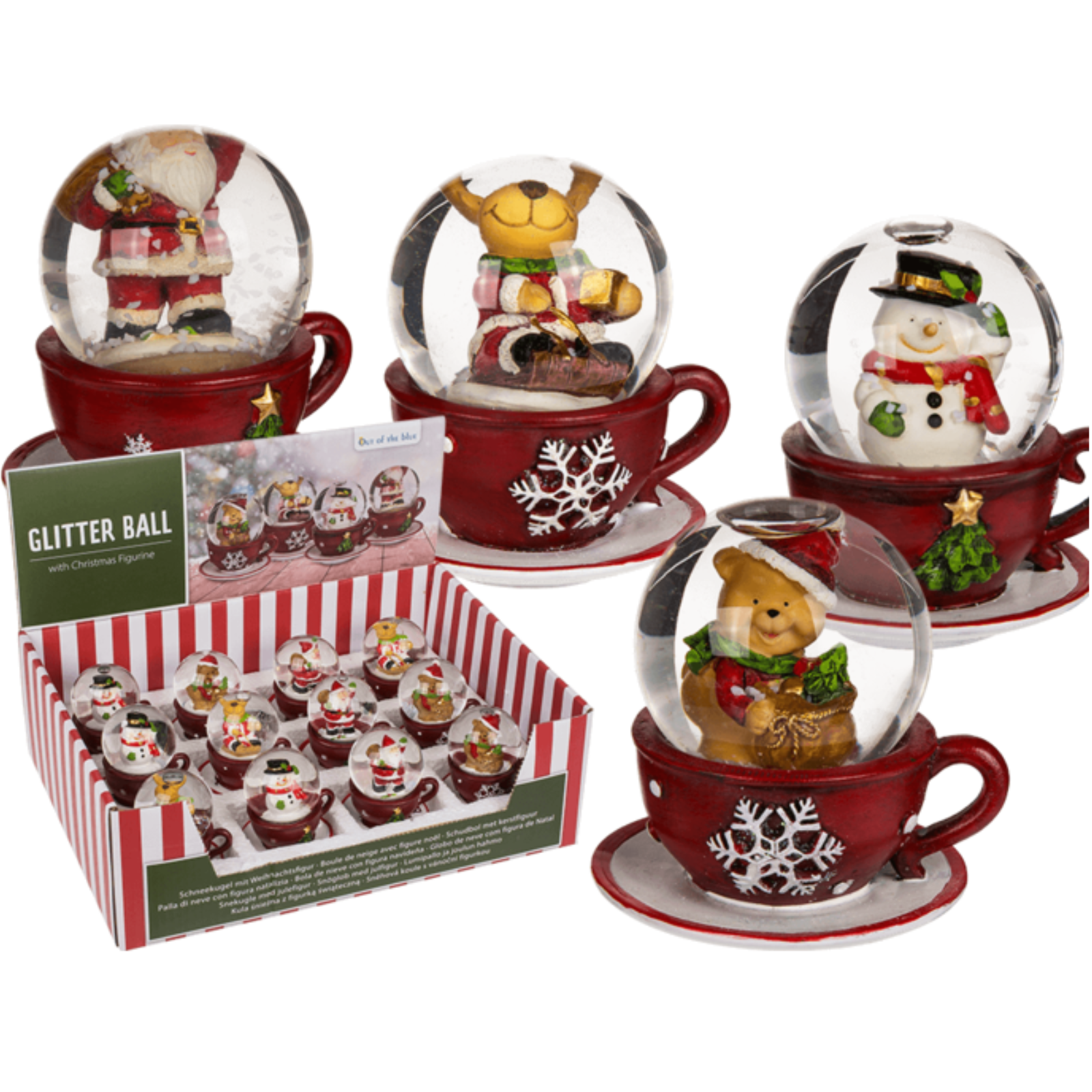 Schneekugel Weihnachtsfigur