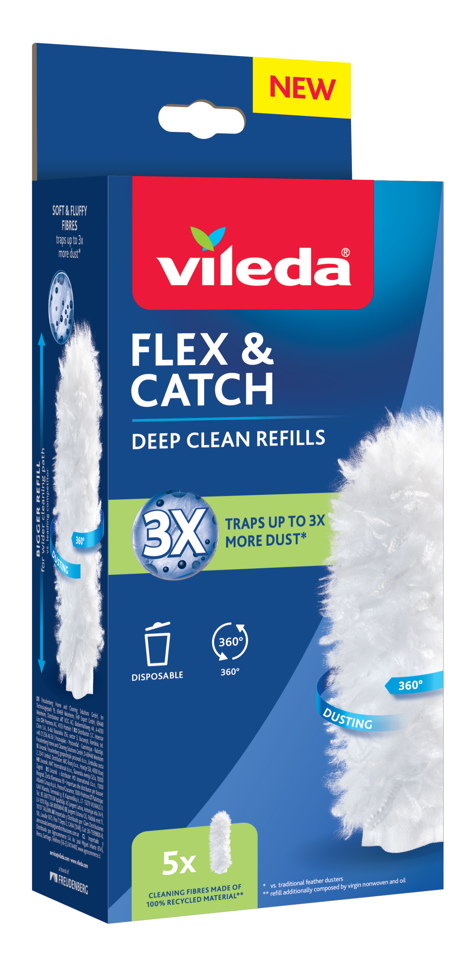 Staubwedel-Ersatzbezug 5er Vileda Flex & Catch
