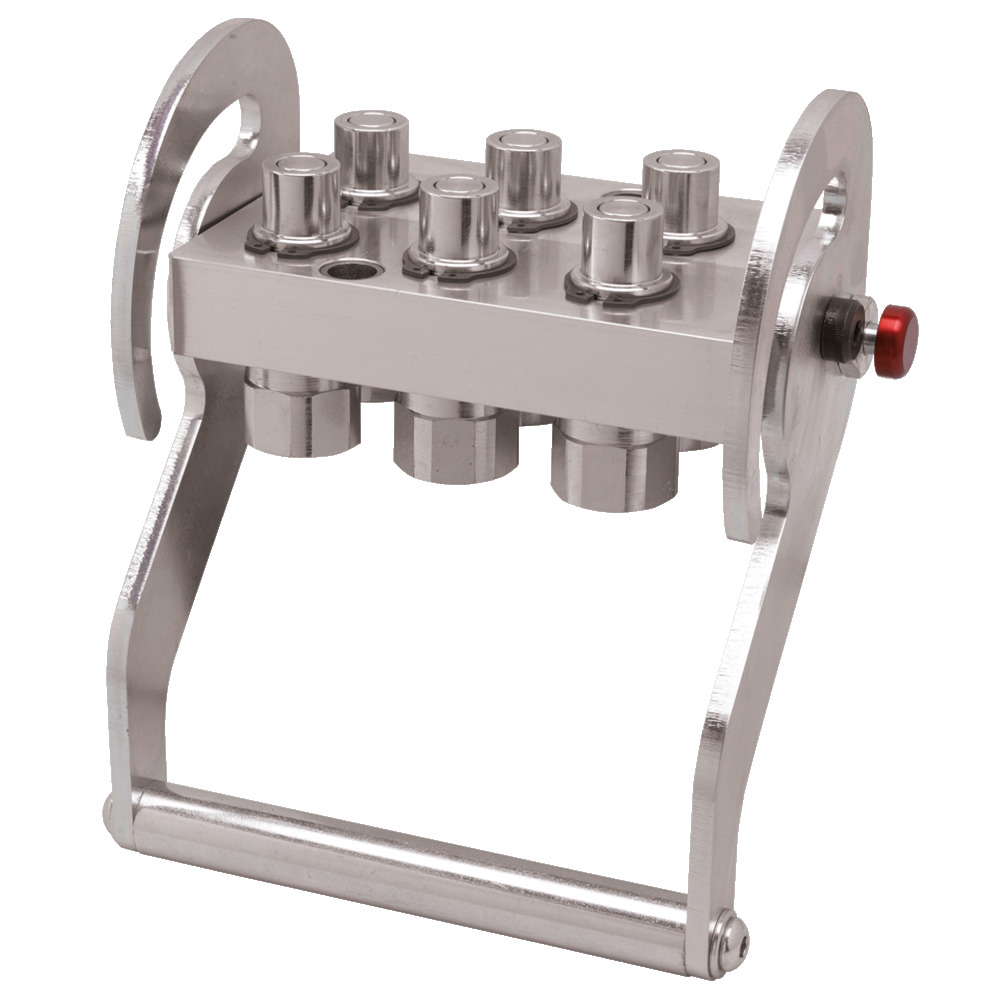 Multikuppler FAIE 6-fach DN13, mit Hebel, Festteil