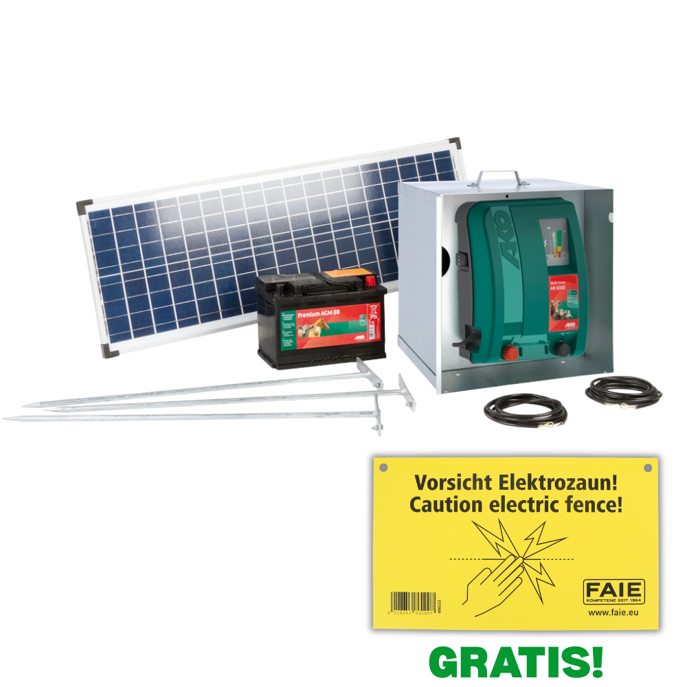 Weidezaungeräte-Solarset Mobil Power AN 6000