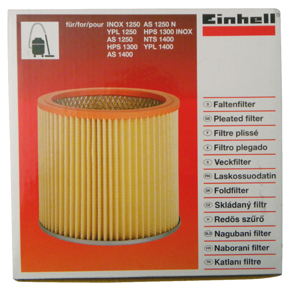 Faltenfilter f. Einhell Sauger