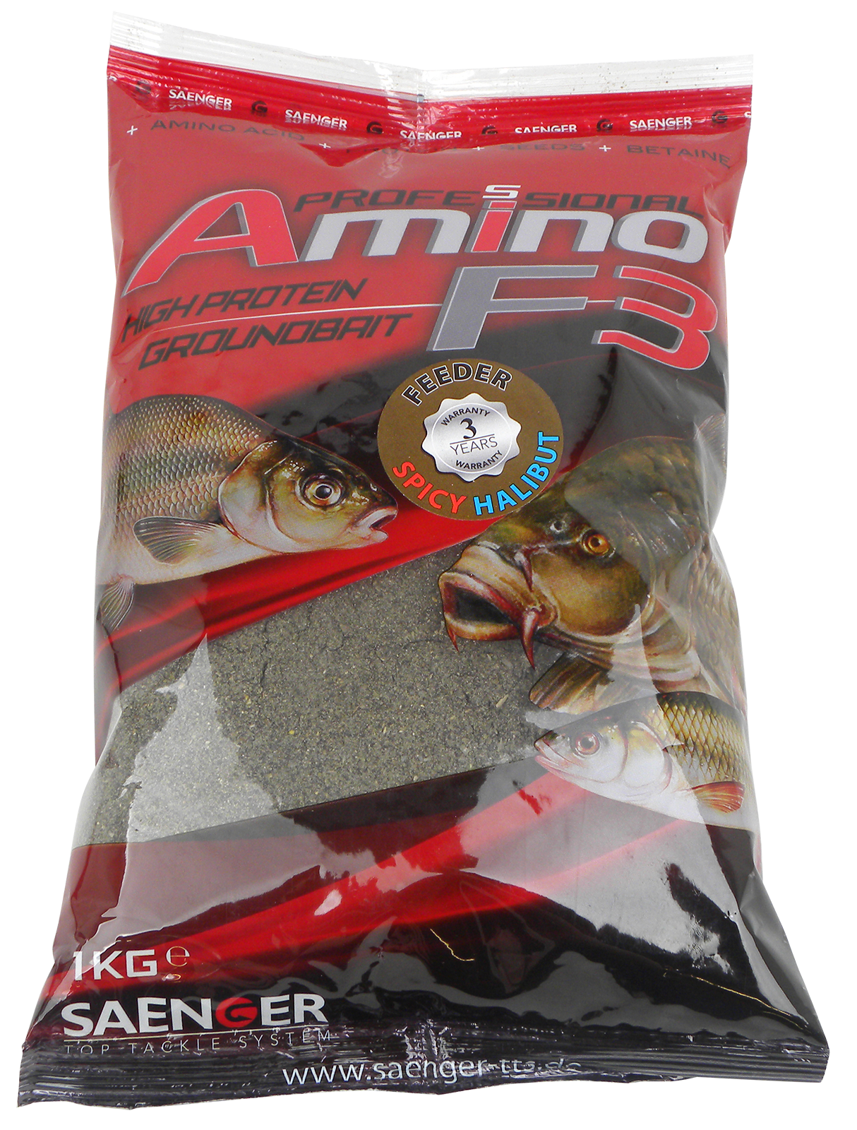  Futter Amino F3 Feeder 1 Kg für ruhiges Wasser, Geschmack Paprika Fish 