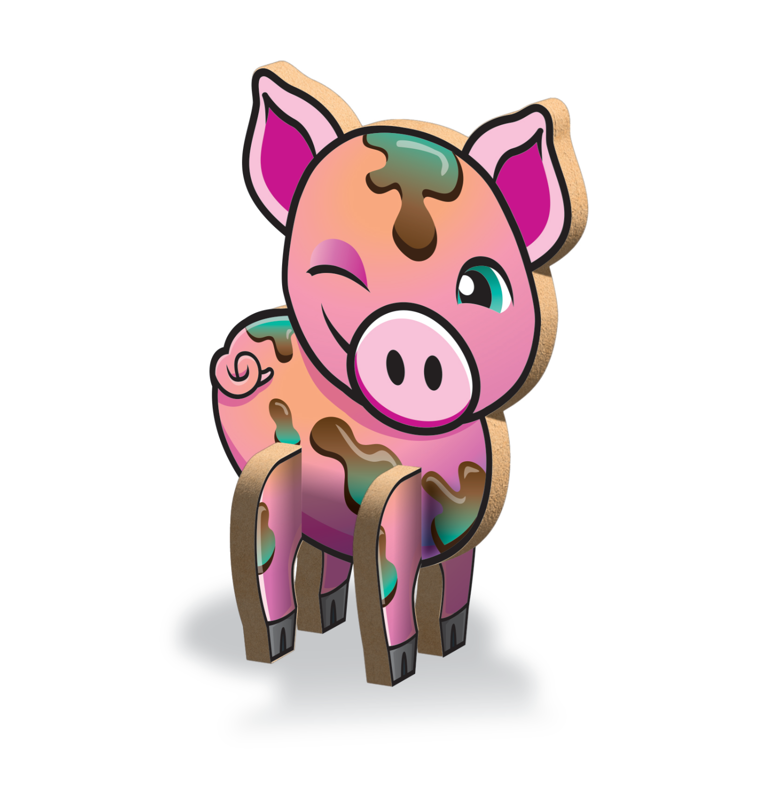 Create N Colour Hund + Schwein