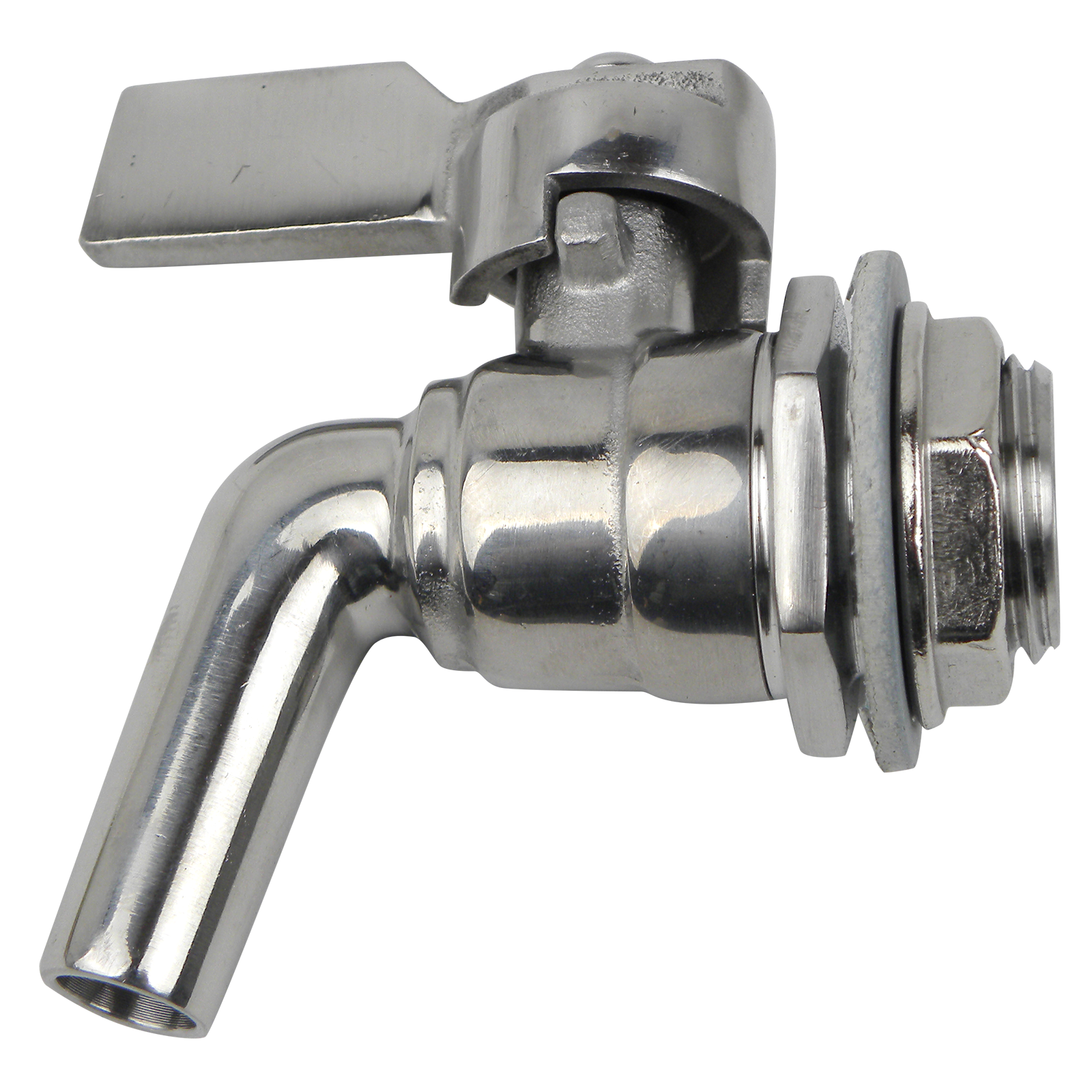 Edelstahl-Auslaufhahn 1/2" zu Immervollbehälter