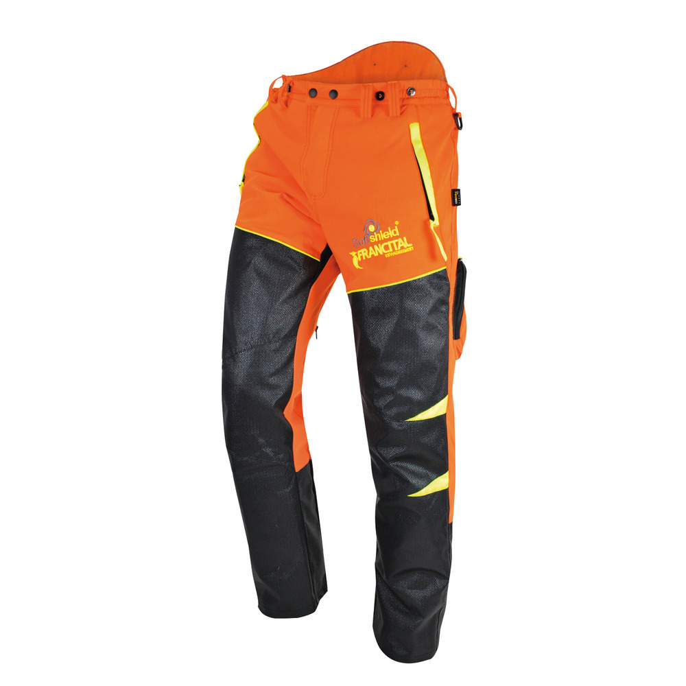 Schnittschutzhose PLATIN Sofishield-orange Bundhose
