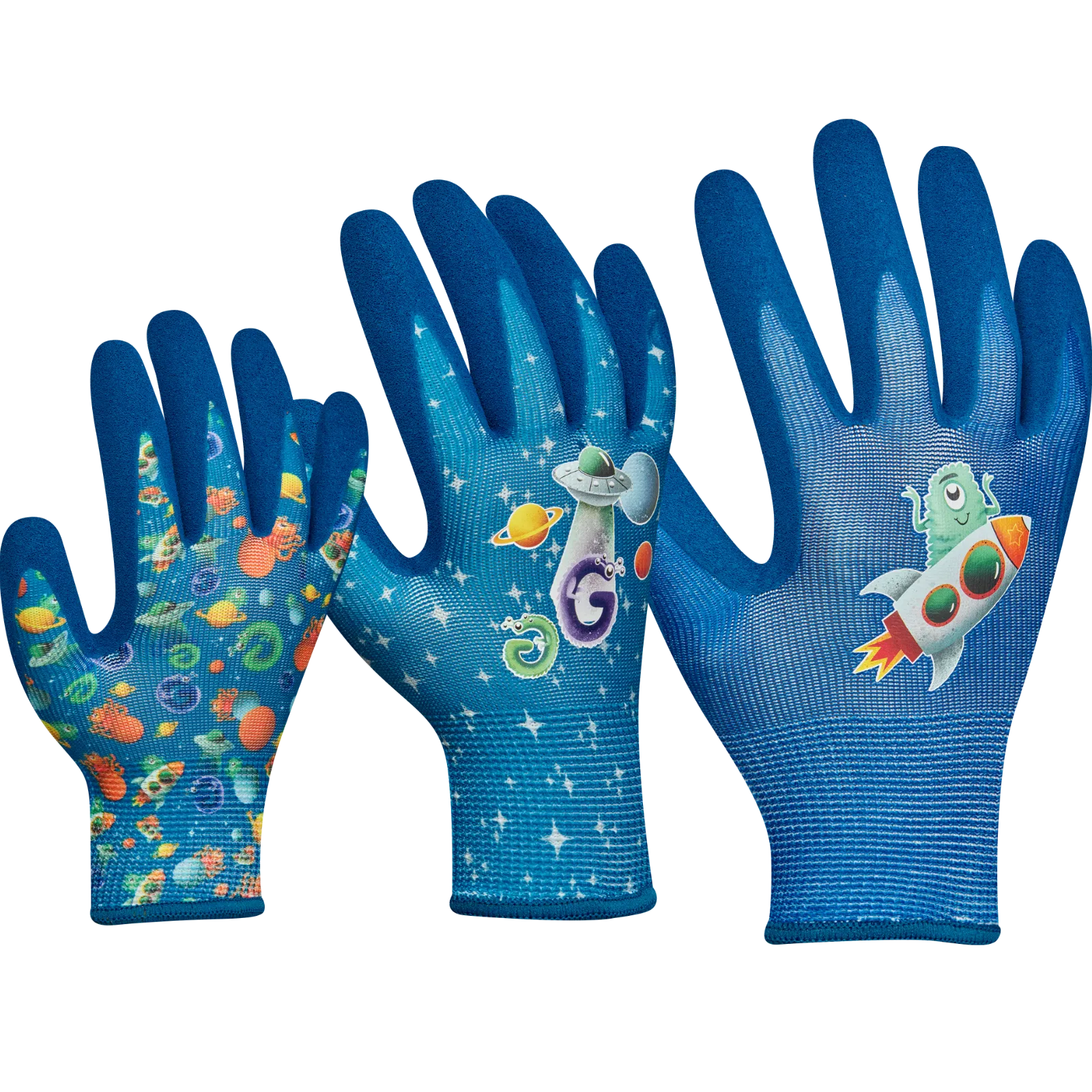  Handschuhe Kinder blau 