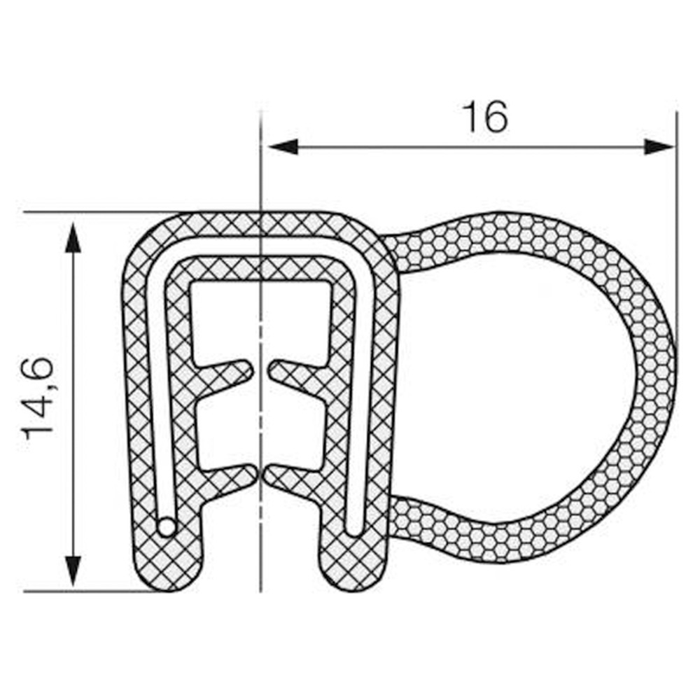 Dichtprofil 5730 EPDM 1,5-3 mm