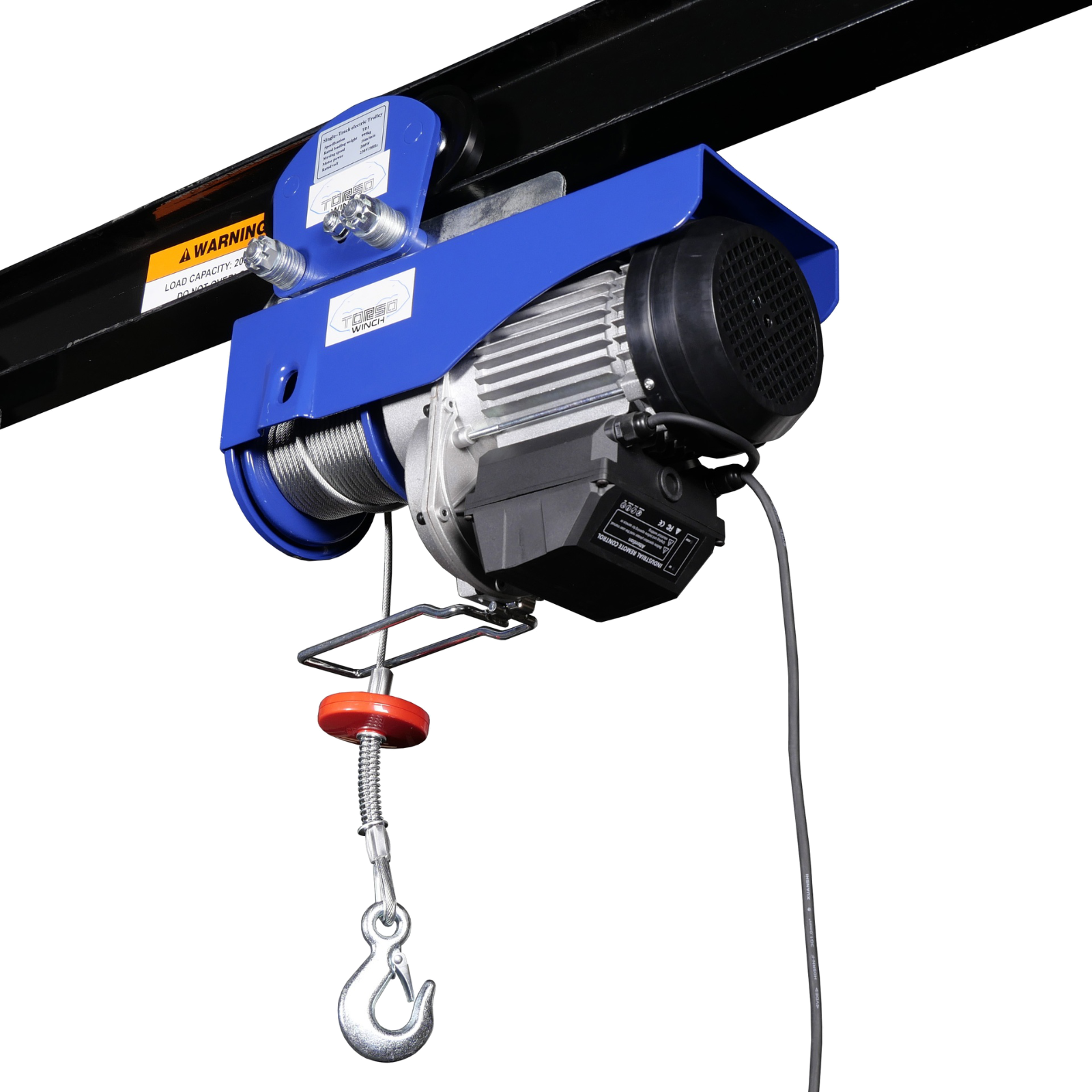 Elektro-Seilwinde 445/990 Kg mit Fahrwerk und Funk