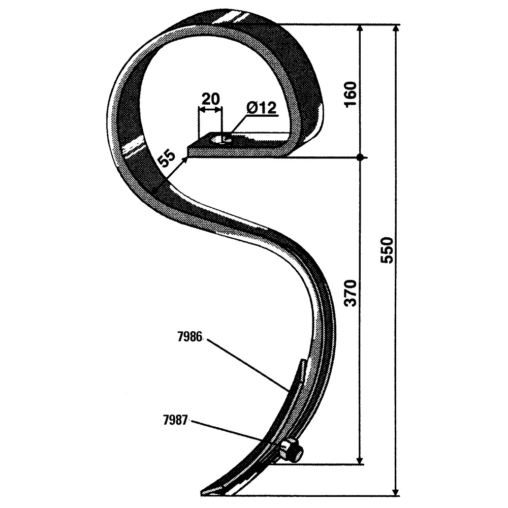 Kultureggenzinken mit Schar