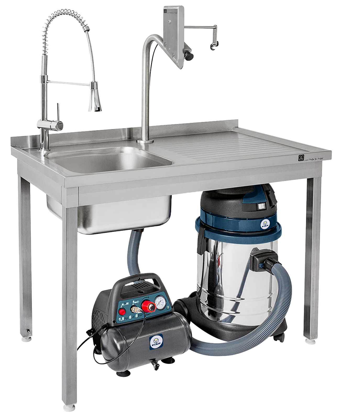 Salmofix tabletop model slaughtering aid for fish