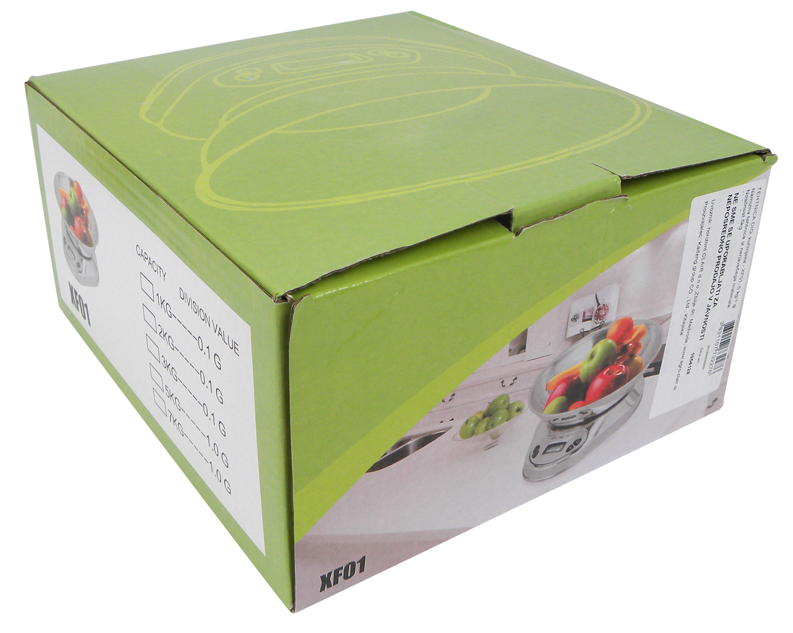 Küchenwaage Edelstahl 1g-5kg