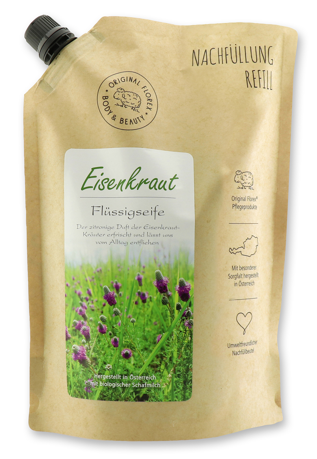 Nachfüll-Beutel 1L Flüssigseife Eisenkraut