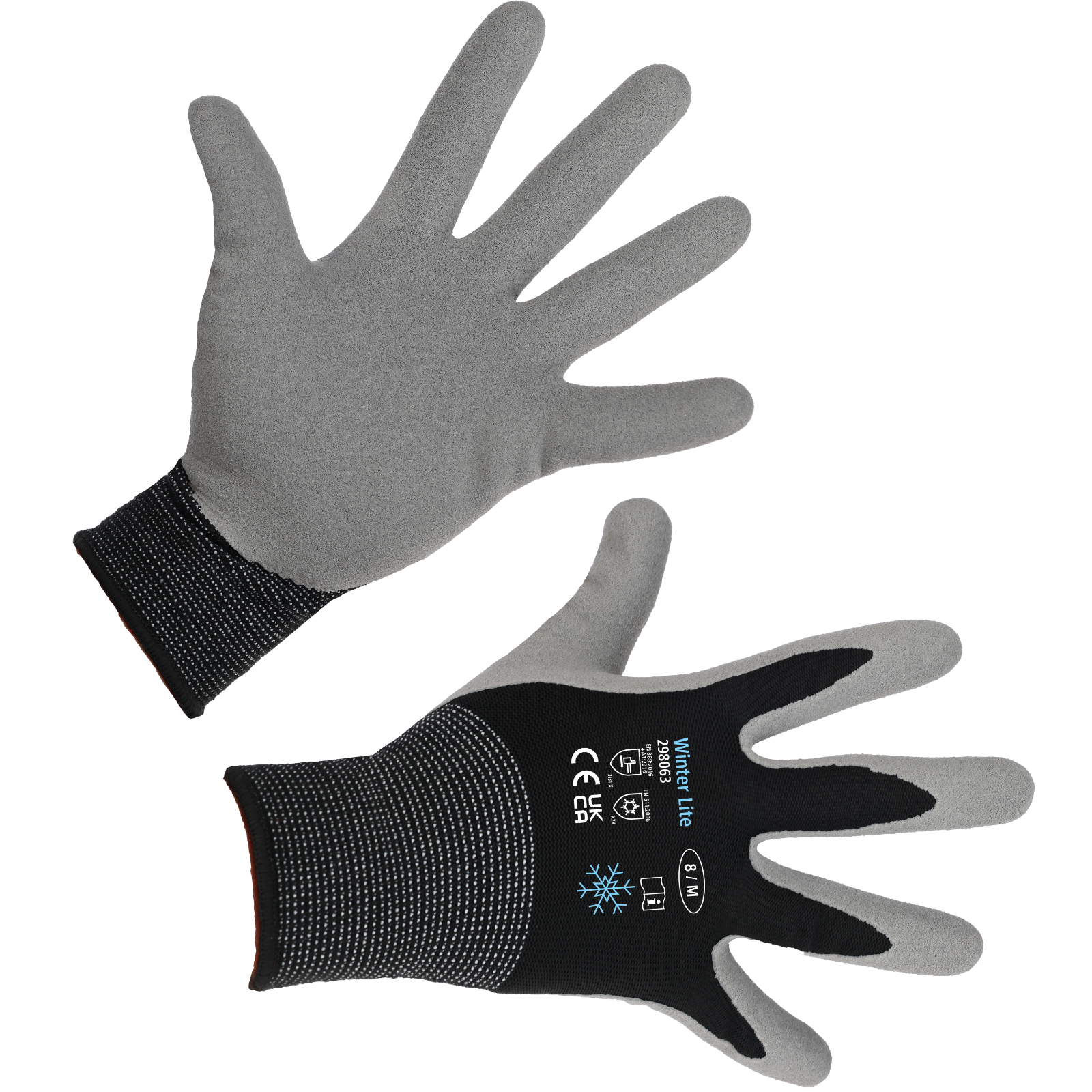  Winterhandschuh Winter Lite schwarz / grau