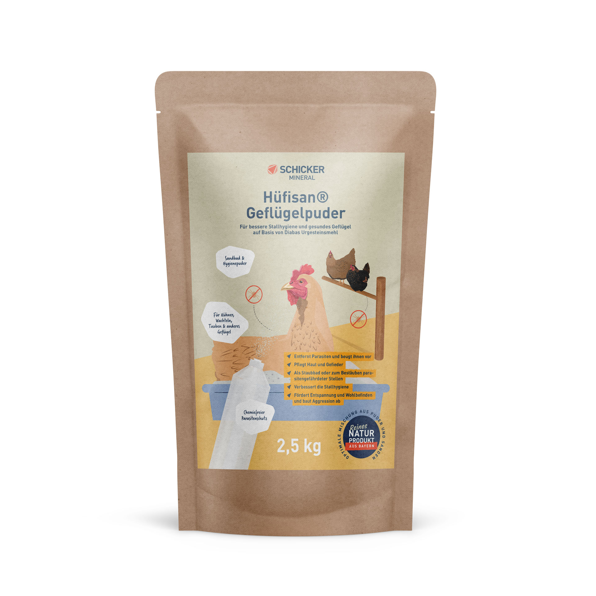 Hüfisan® Geflügelpuder - 2,5 kg Sack