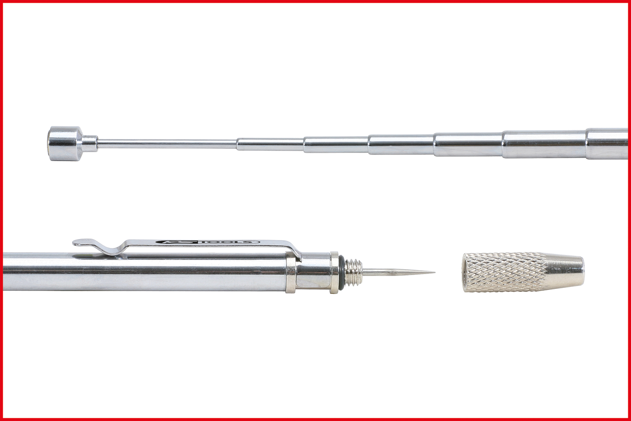 Teleskop Magnethalter 2 in 1 mit Waschdüsen-Reinigungs-und Einstellwerkzeug 150-675 mm