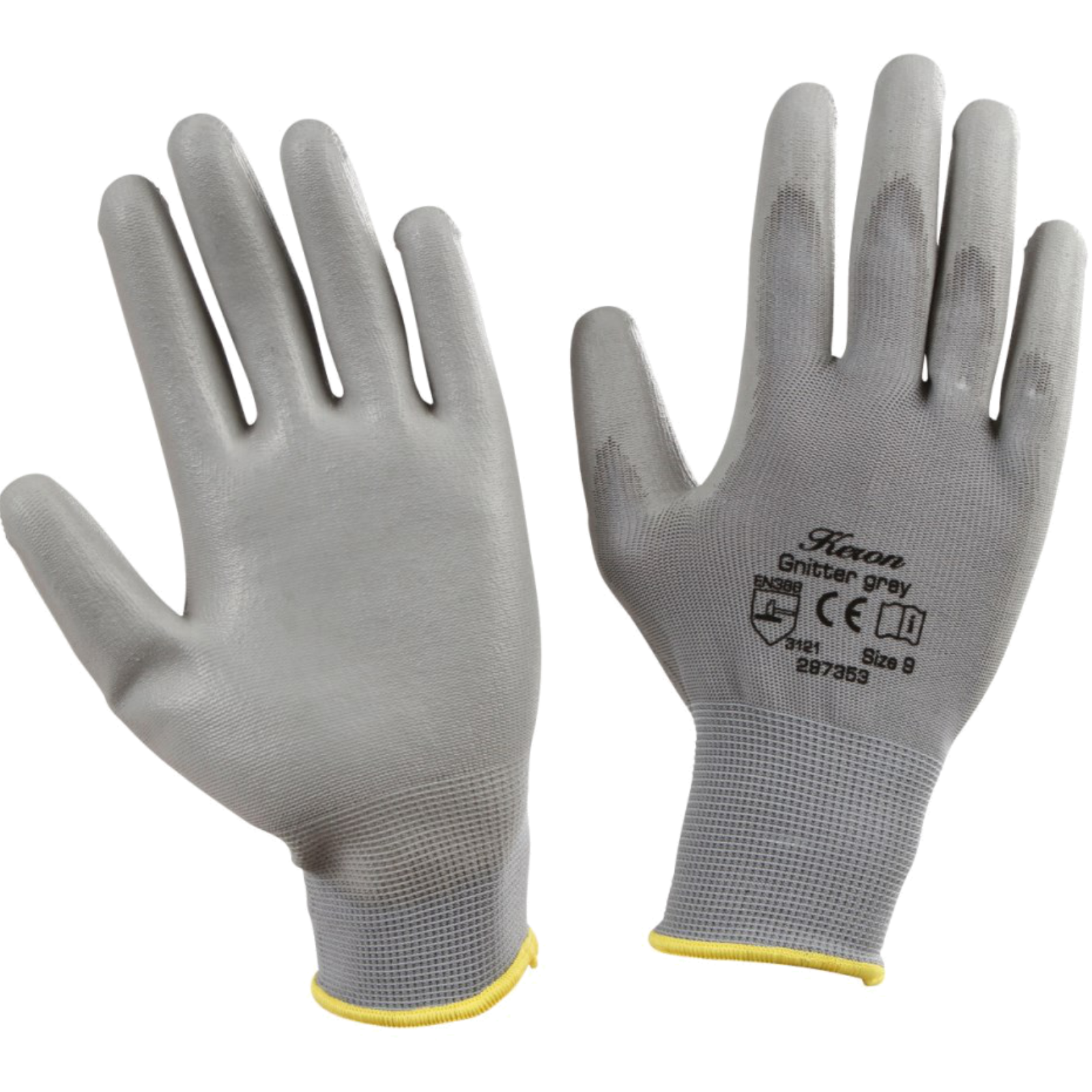 Arbeitshandschuh Gnitter grau