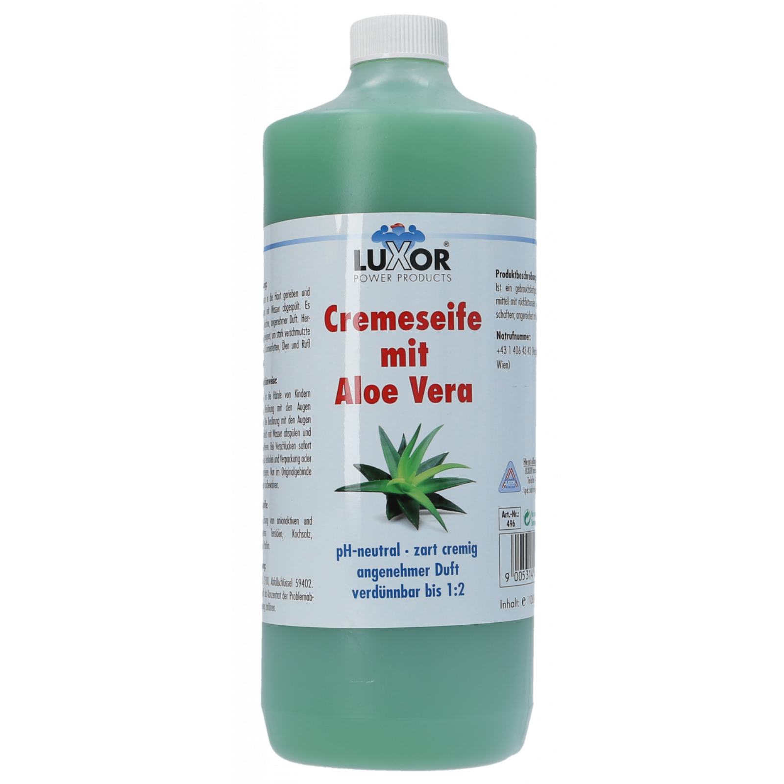  Cream soap with aloe vera 1 l