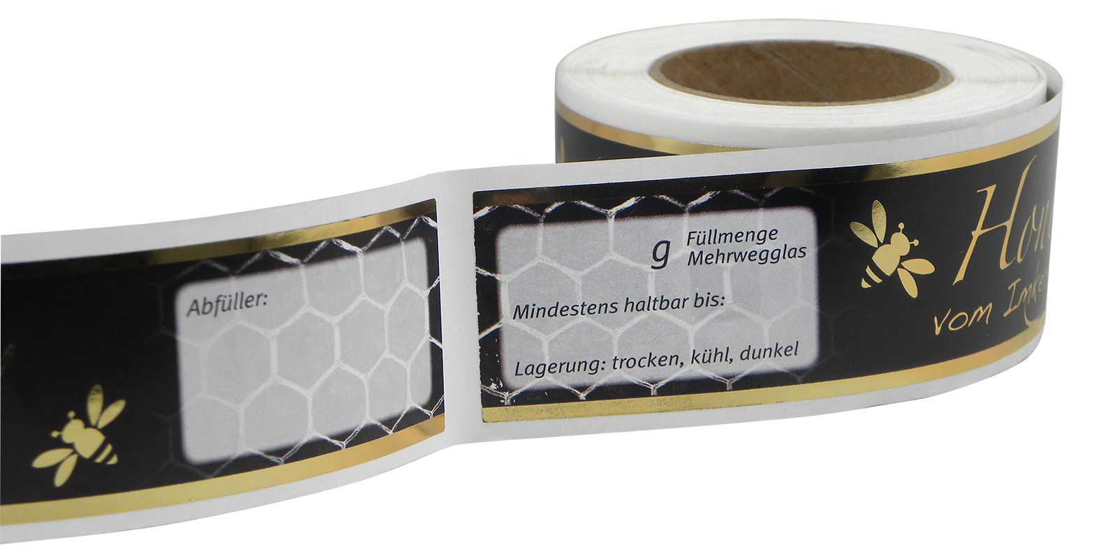 Honigetiketten Rolle mit 100 Stück
