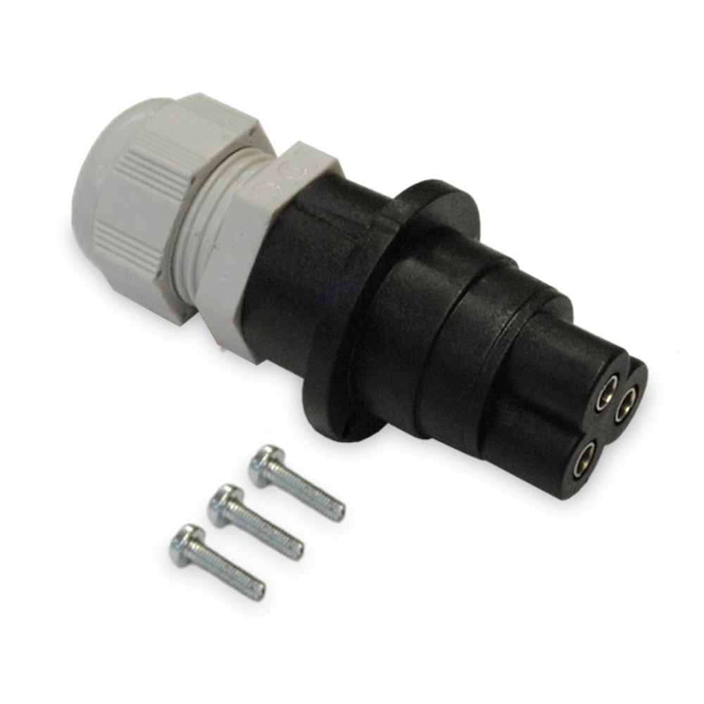 Elektrostecker 3-polig 1/2&quot; DN13