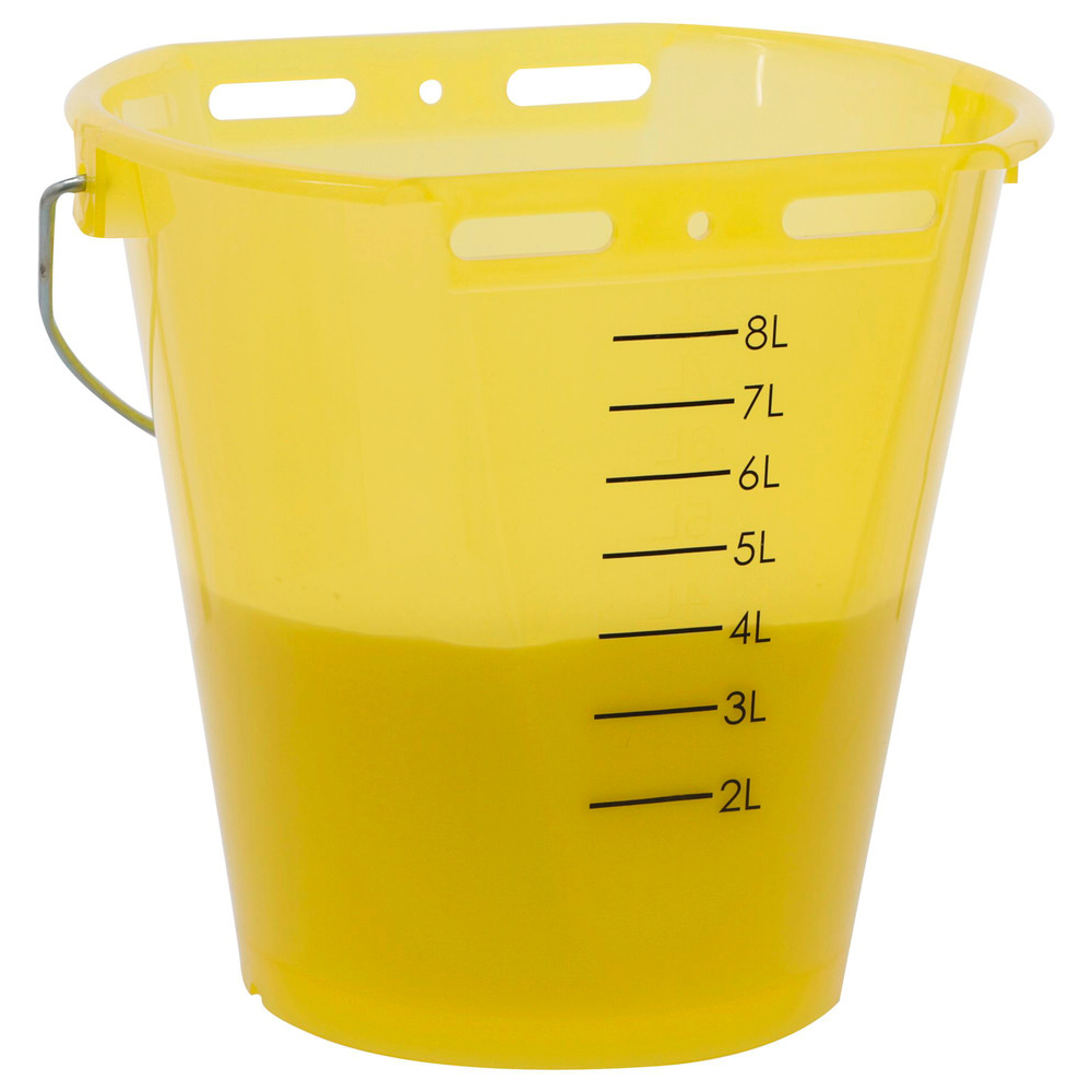 Tränkeeimer transparent gelb