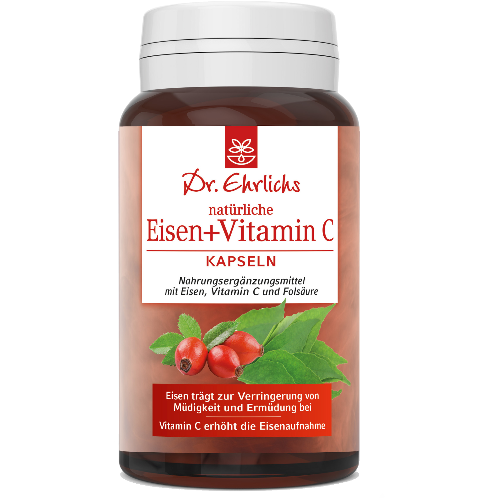  Natürliches Eisen + Vitamin C  Kapseln 60 Stück