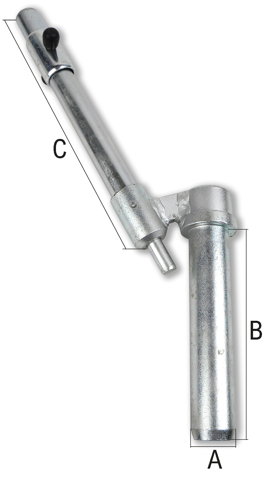 Anhänger-Kupplungsbolzen Griff gerade