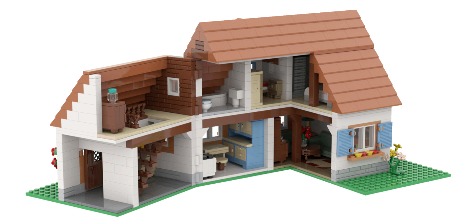 BRIXIES Plus Bauernhaus
